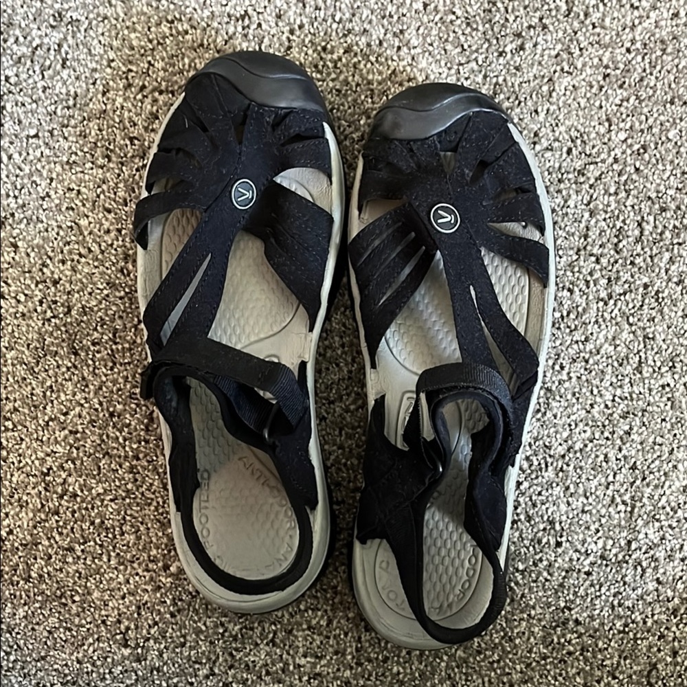 KEEN Women’s Rose Sandals / Black & Gray / 10M